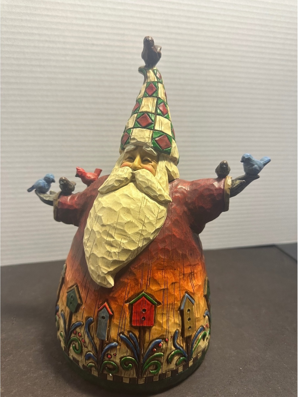Jim Shore Heartwood Creek Santa with Birds 11” 2002 #105532 Original Box